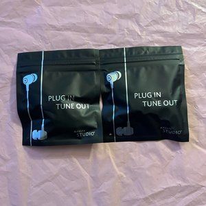 NEW- Set of 2 Plug In Headphones